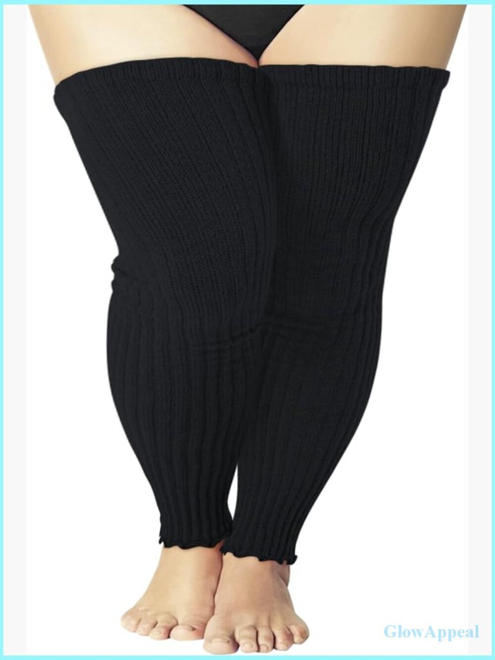 Plus Size Over Knee Knit Leg Warmers Footless Socks Thick Thighs